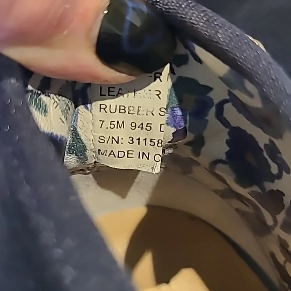 Tory Burch blue suede 